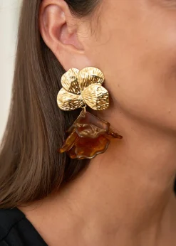 Boucles d'oreilles Violette